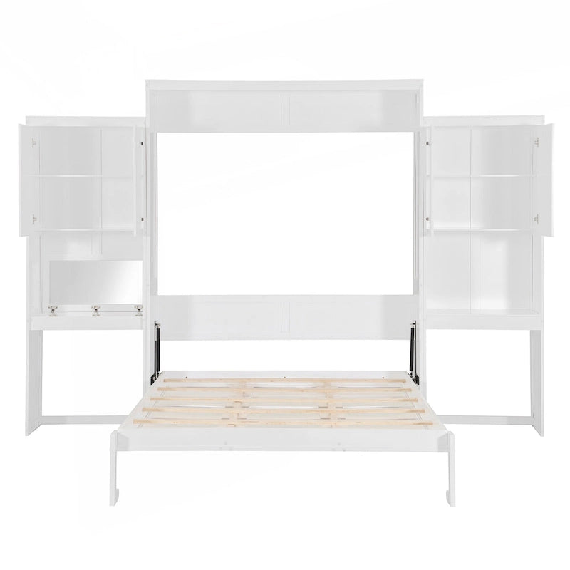 Lit escamotable polyvalent Queen Size avec rangement intégré et fonctionnalités