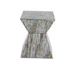Table de chevet de style transitoire avec tiroir unique et quincaillerie en bronze huilé