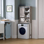 Meuble de rangement WC avec porte coulissante | 66,54H x 27,17W x 9,06P