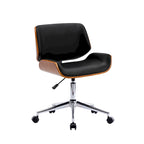 Chaise de bureau Carson Carrington Herning en similicuir style Mid-Century