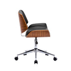 Chaise de bureau Carson Carrington Herning en similicuir style Mid-Century