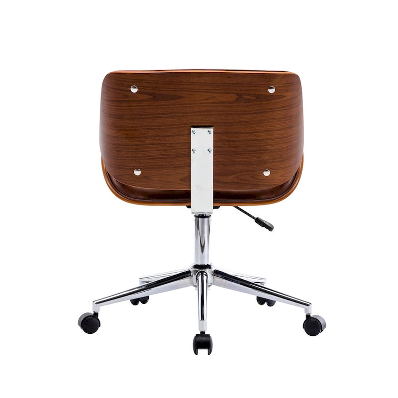 Chaise de bureau Carson Carrington Herning en similicuir style Mid-Century