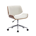 Chaise de bureau Carson Carrington Herning en similicuir style Mid-Century