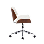 Chaise de bureau Carson Carrington Herning en similicuir style Mid-Century