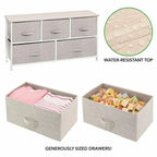 Commode à tiroirs large avec