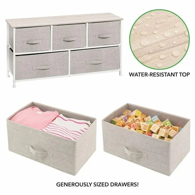 Commode à tiroirs large avec