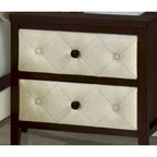 Table de chevet 1 tiroir finition élégante Façades de tiroirs design Meuble de chambre moderne