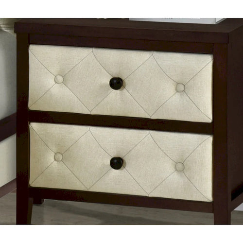 Table de chevet 1 tiroir finition élégante Façades de tiroirs design Meuble de chambre moderne