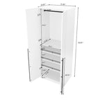 Lot de 2 armoires penderies autoportantes Manhattan Comfort Lee Modern 3.0