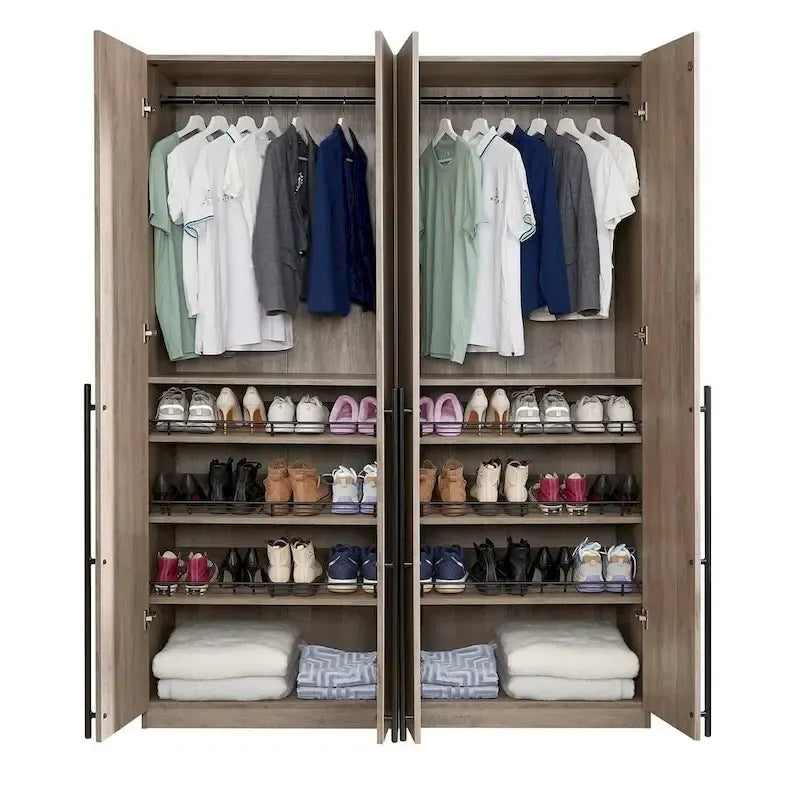 Lot de 2 armoires penderies autoportantes Manhattan Comfort Lee Modern 3.0
