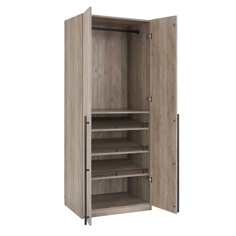 Lot de 2 armoires penderies autoportantes Manhattan Comfort Lee Modern 3.0