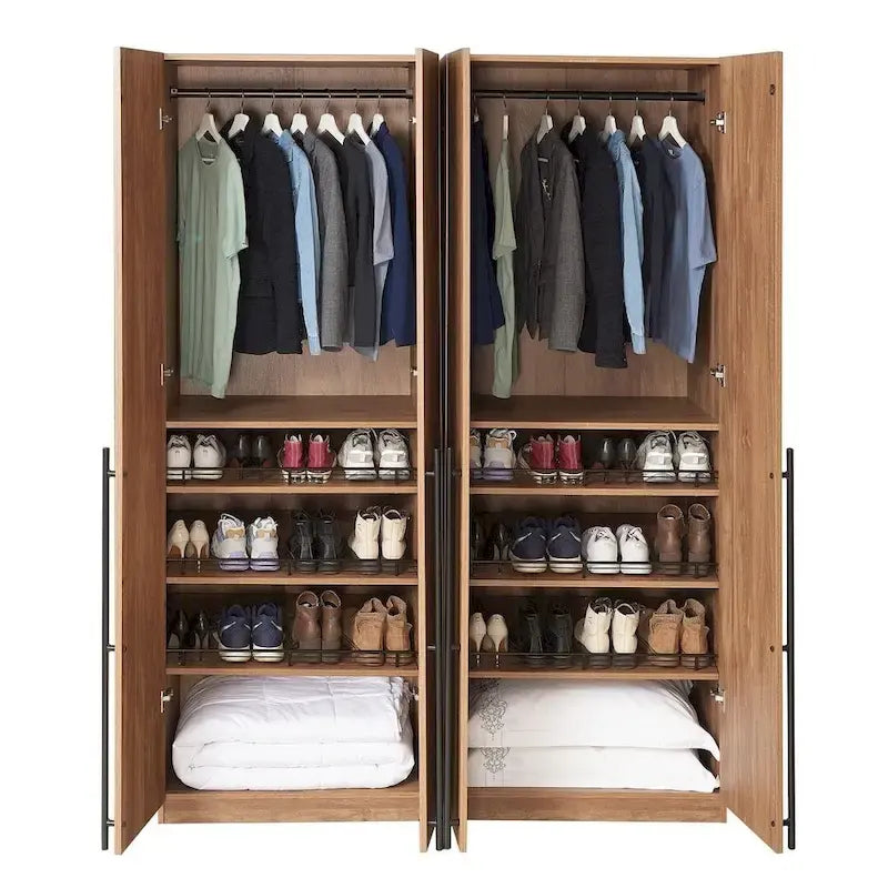 Lot de 2 armoires penderies autoportantes Manhattan Comfort Lee Modern 3.0