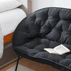 Canapé pliant deux places pour dortoir, appartement et petits espaces | Peluche microfibre