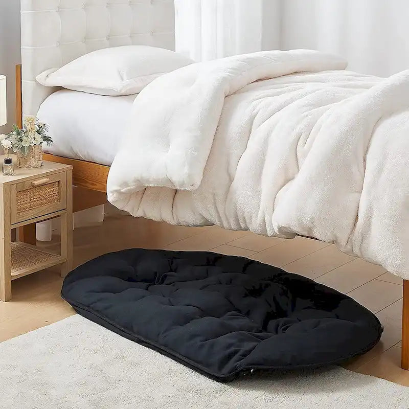 Canapé pliant deux places pour dortoir, appartement et petits espaces | Peluche microfibre