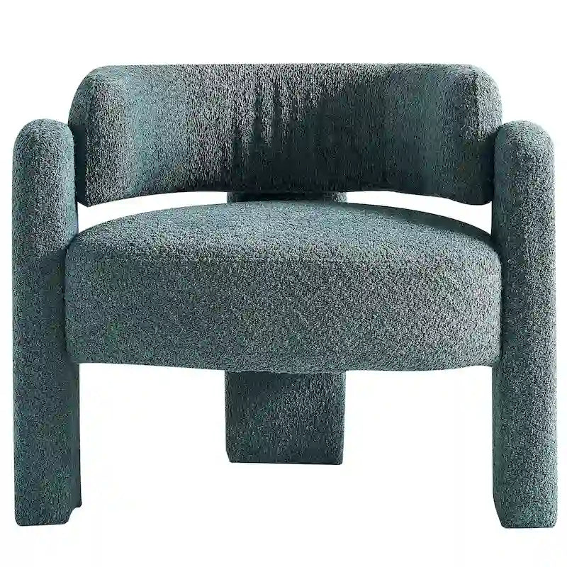 Fauteuil d'appoint en tissu bouclette