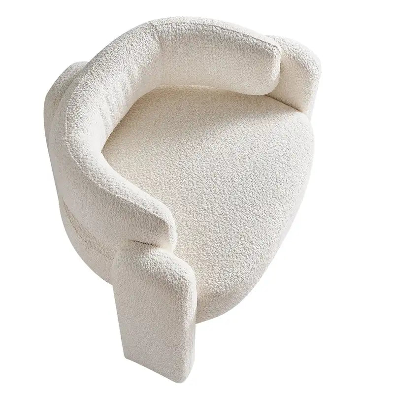 Fauteuil d'appoint en tissu bouclette