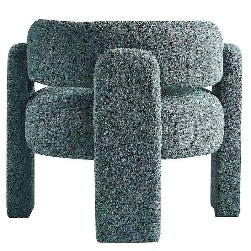 Fauteuil d'appoint en tissu bouclette