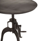 Table d'appoint industrielle réglable à manivelle | Fonte de récupération | Diamètre 30" | H30-42