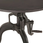 Table d'appoint industrielle réglable à manivelle | Fonte de récupération | Diamètre 30" | H30-42