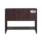 Console de la série Cambridge avec grand espace de rangement et quatre tiroirs