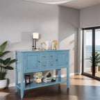 Console de la série Cambridge avec grand espace de rangement et quatre tiroirs