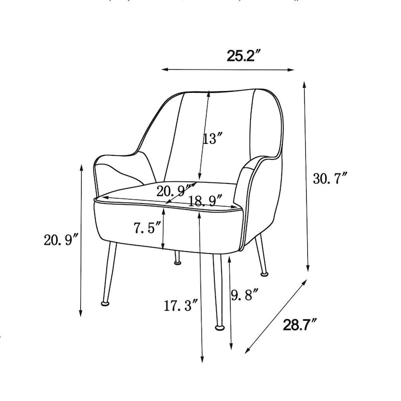 Fauteuil de salon/chambre moderne de style scandinave
