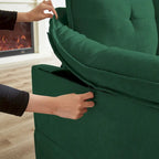 Canapé d'angle en L avec assises moelleuses - 209 cm - Idéal pour le salon