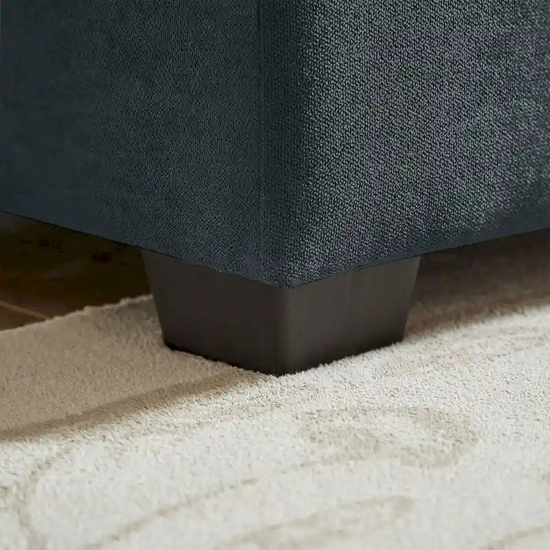 Canapé d'angle en L avec assises moelleuses - 209 cm - Idéal pour le salon