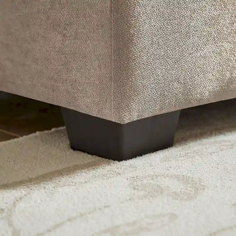 Canapé d'angle en L avec assises moelleuses - 209 cm - Idéal pour le salon