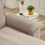 Canapé d'angle en L avec assises moelleuses - 209 cm - Idéal pour le salon