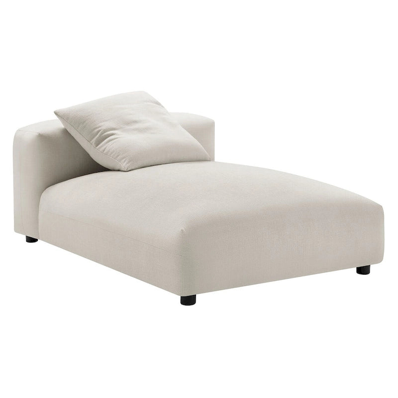Chaise longue modulable en tissu rembourré sans accoudoirs | Capacité de 227 kg