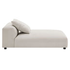Chaise longue modulable en tissu rembourré sans accoudoirs | Capacité de 227 kg