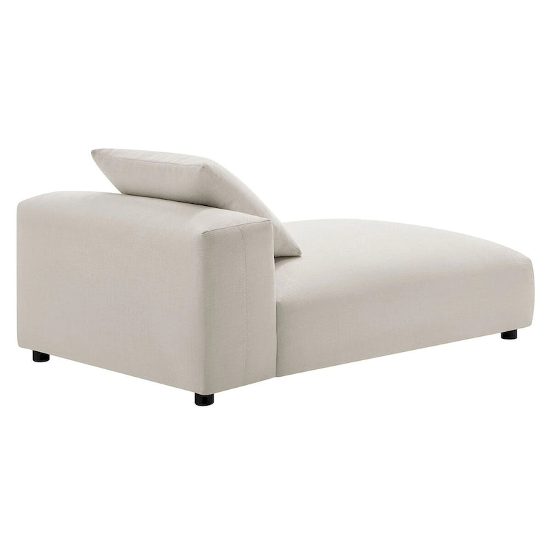 Chaise longue modulable en tissu rembourré sans accoudoirs | Capacité de 227 kg
