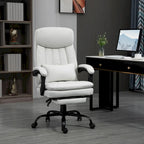 Fauteuil de bureau de direction de massage en microfibre, Chaise de bureau pivotante d'ordinateur, Fauteuil d'ordinateur inclinable chauffant avec oreiller de soutien lombaire