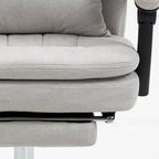Fauteuil de bureau de direction de massage en microfibre, Chaise de bureau pivotante d'ordinateur, Fauteuil d'ordinateur inclinable chauffant avec oreiller de soutien lombaire